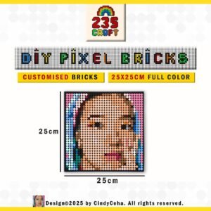 235CRAFT Custom Bricks 32x32 Premium by CindyCeha DIY Mosaic Pixel Art Build By Number Pixel Brick